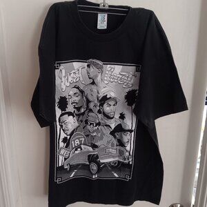 West Costs Rappers T-shirt Men’s Sz XL Hip Hop Rap Tee Black Super Max Heavy